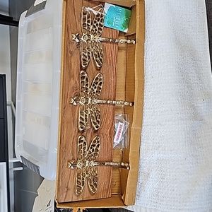 3 Dragonfly Wall Hooks